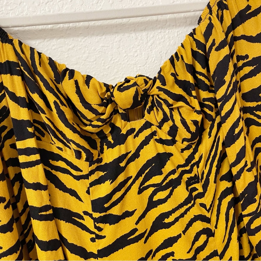 Reformation Roshay‎ Tiger Print Tigress Mini Dress 8 - Picture 5 of 10